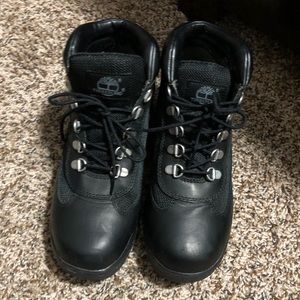 Black Timberlands size 7